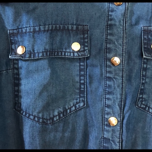 Forever 21 Blue and Gold Romper - Picture 4 of 6